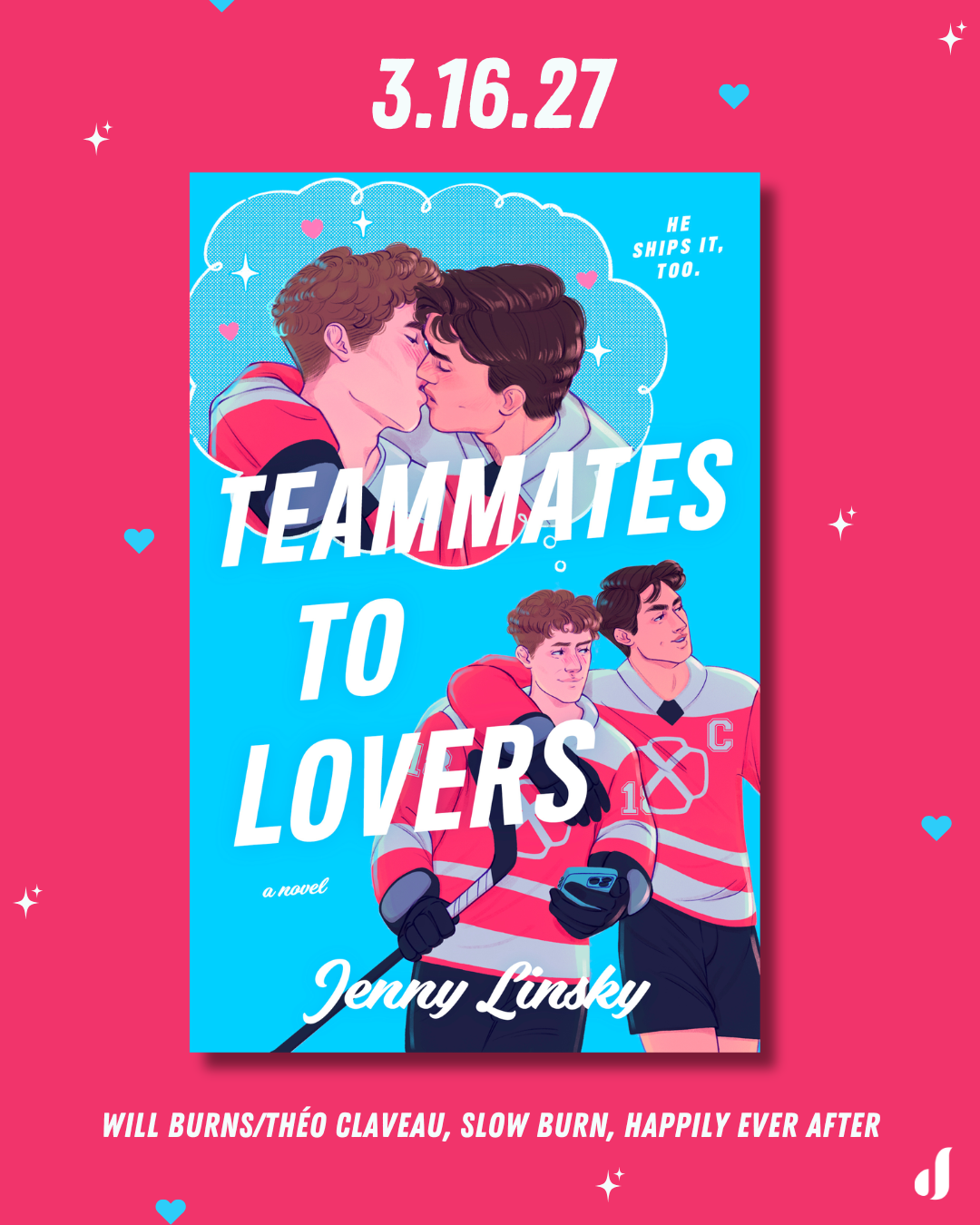The cover of Teammates to Lovers with release date